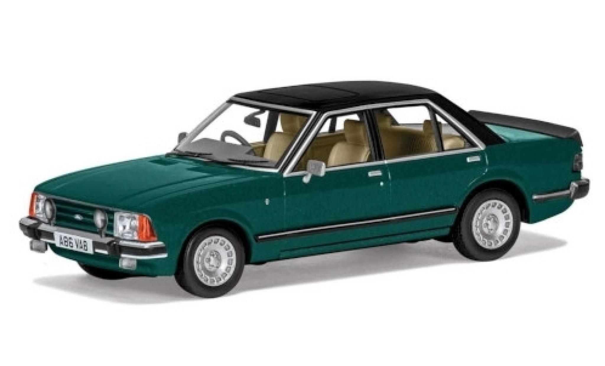 Ford Granada 1/43 Vanguards MkII 2.8i Ghia groen/matt-bruin RHD 1977 modelauto