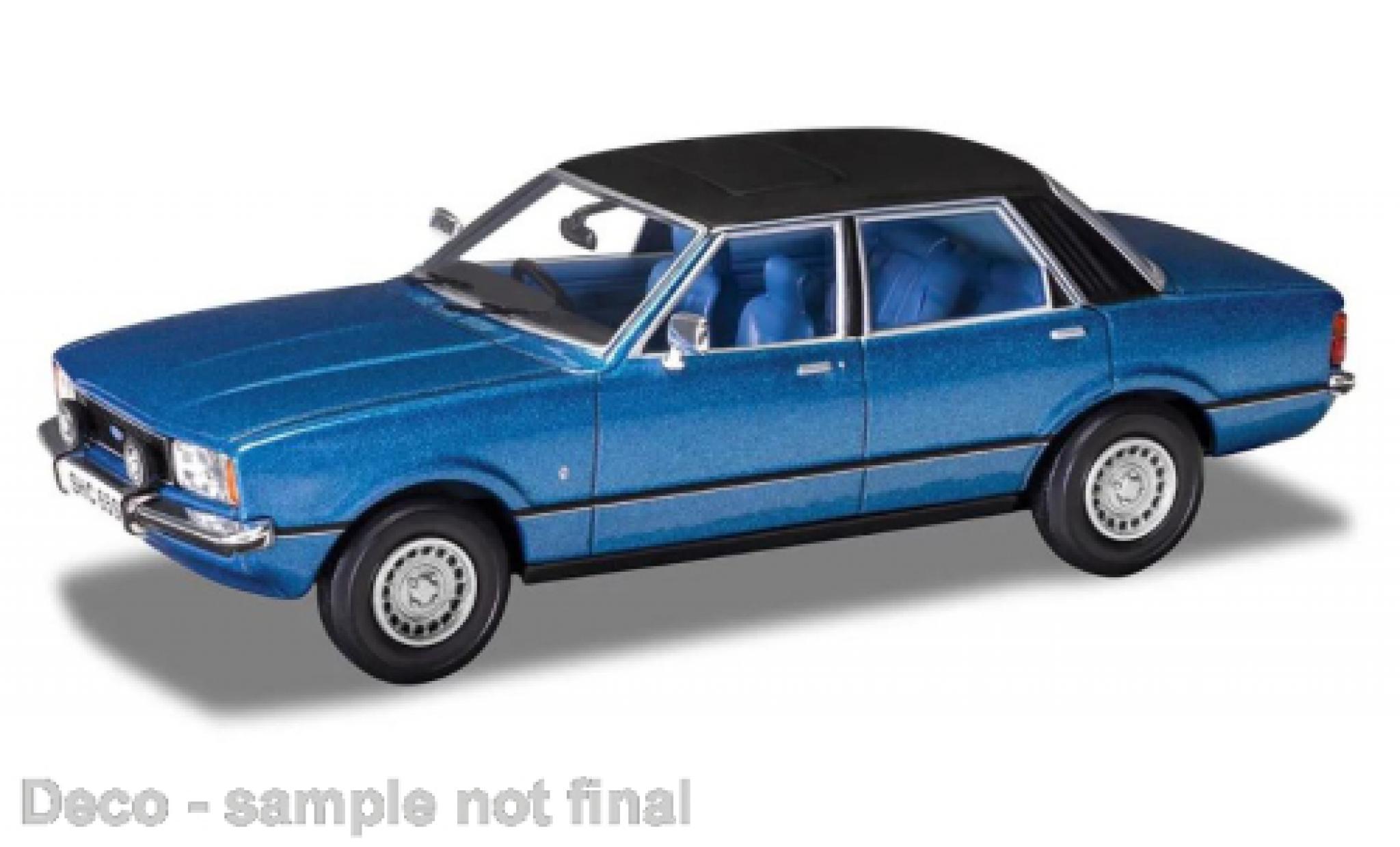 Ford Cortina 1/43 Vanguards MK IV 2.0 Ghia blauw/zwart RHD modelauto