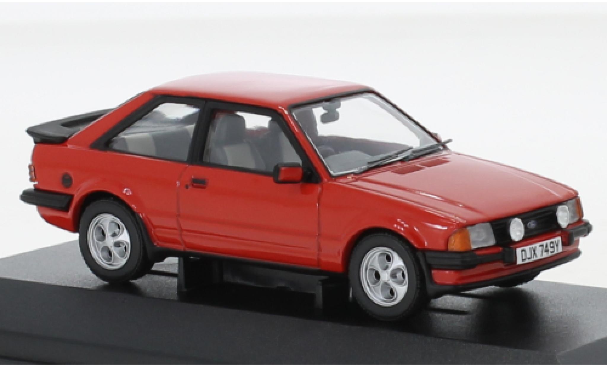 Ford Escort 1/43 Vanguards MkIII XR3i rood RHD modelauto