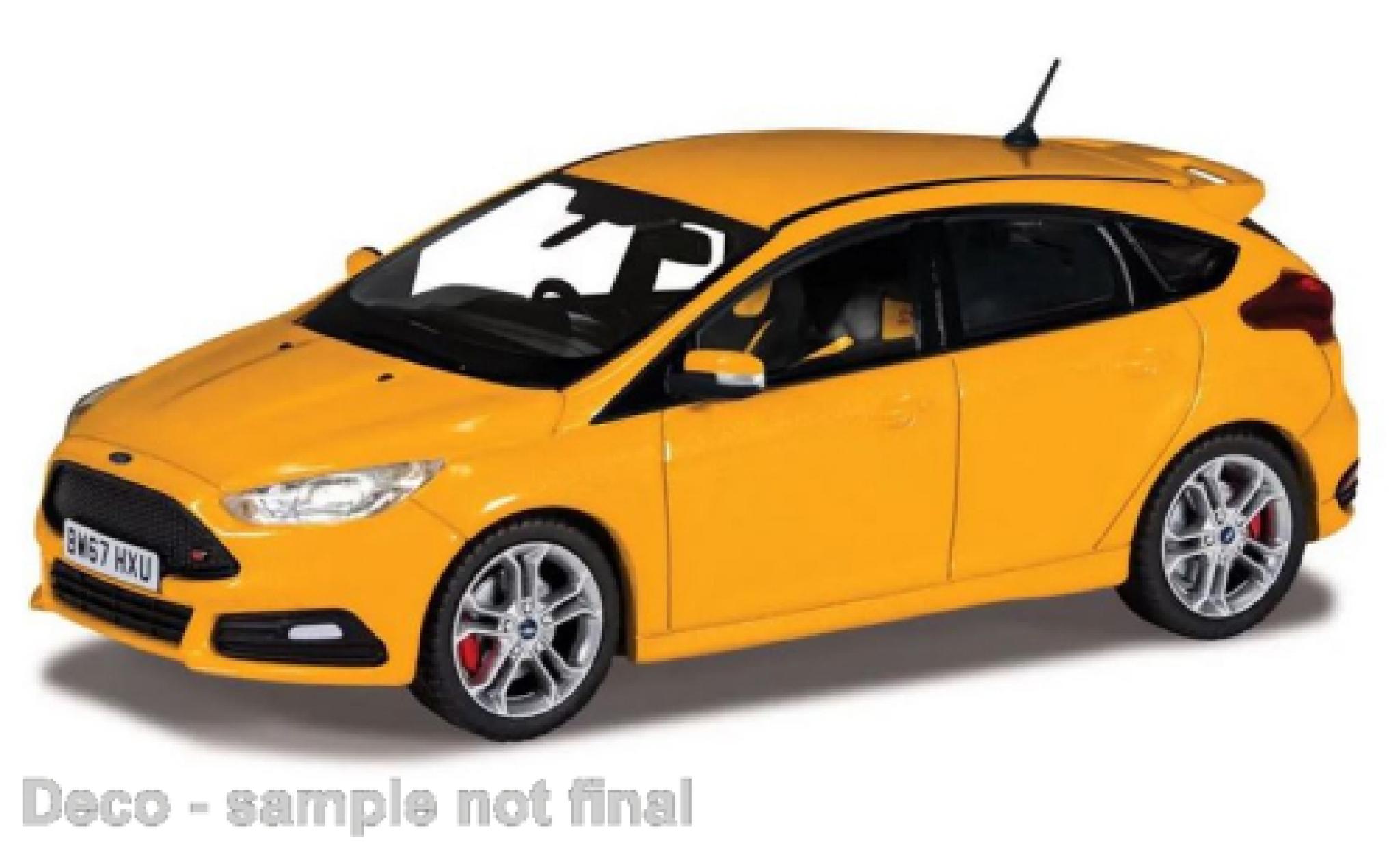 Ford Focus 1/43 Vanguards MK III ST metallic geel RHD 2016 modelauto