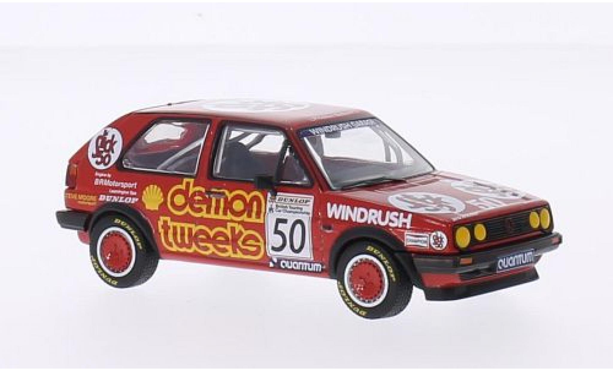 Volkswagen Golf 1/43 Vanguards II GTI RHD No.50 Demon Tweeks Team Demon Tweeks BTCC Silverstone 1988 A.Minshaw modelauto