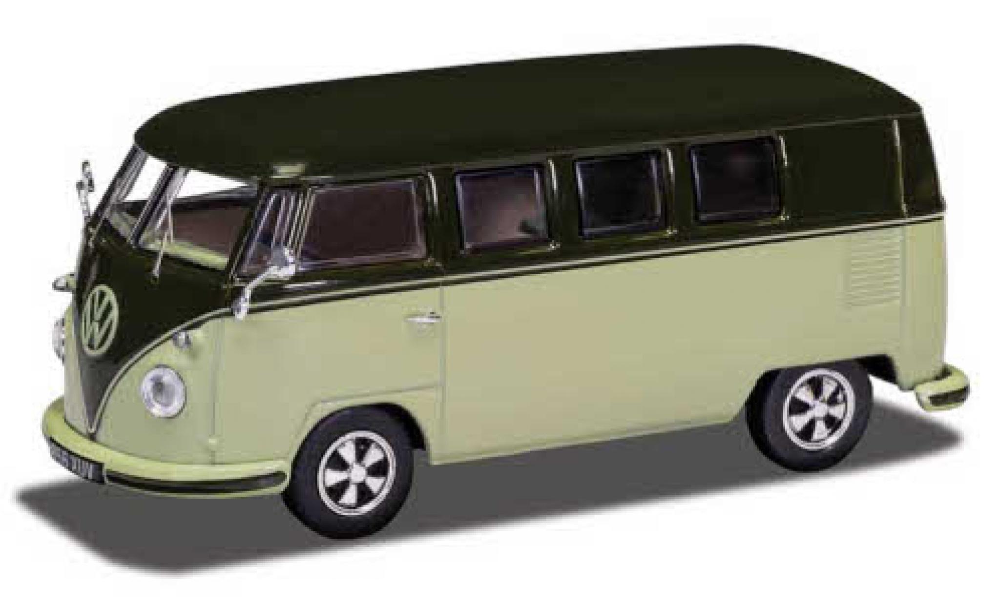 Volkswagen T1 1/43 Vanguards Camper groen/groen RHD modelauto