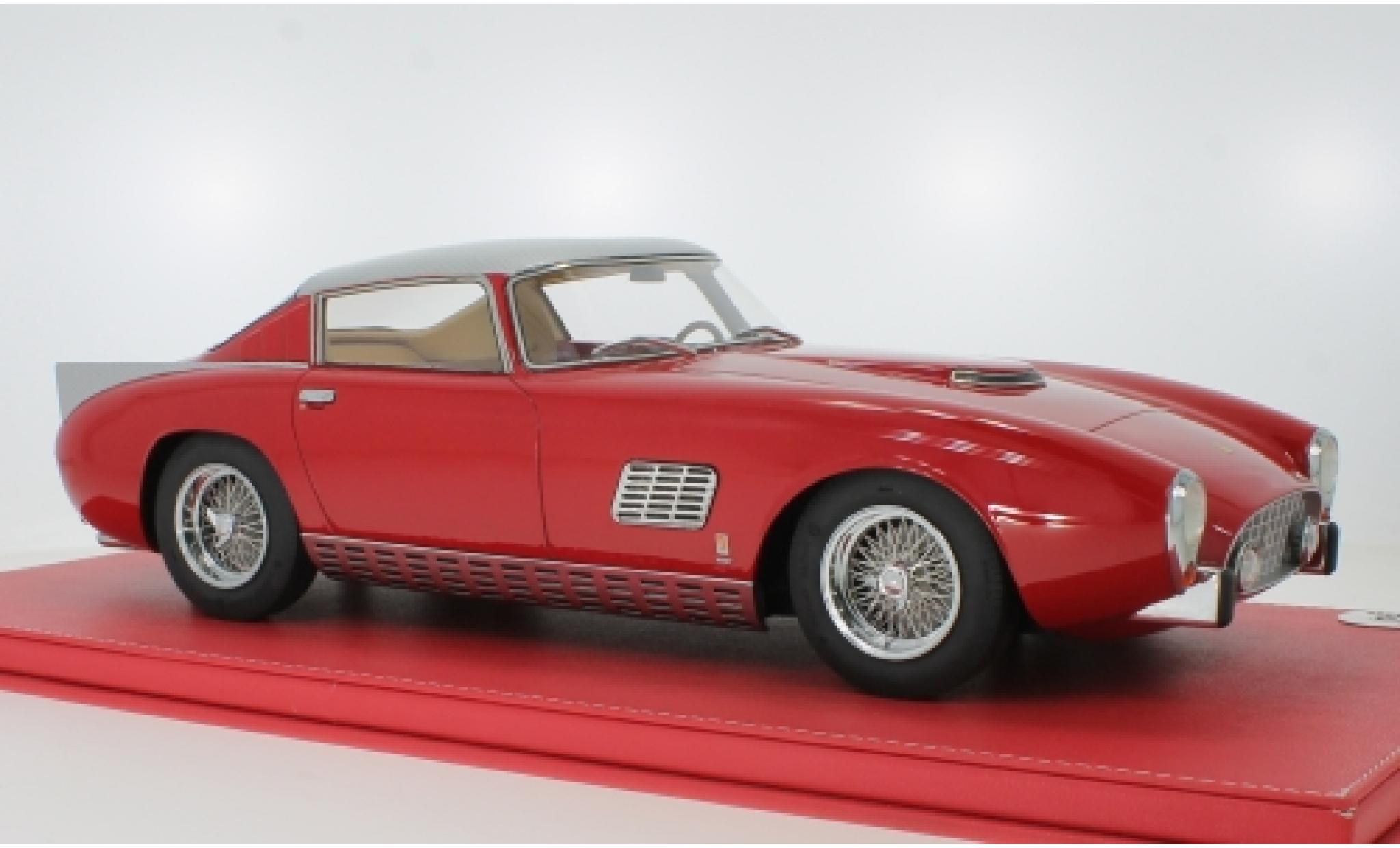 Ferrari 410 1/12 Vip Scale Models Superamerica Scaglietti Coupe rood/grijs 1957 im Koffer modelauto