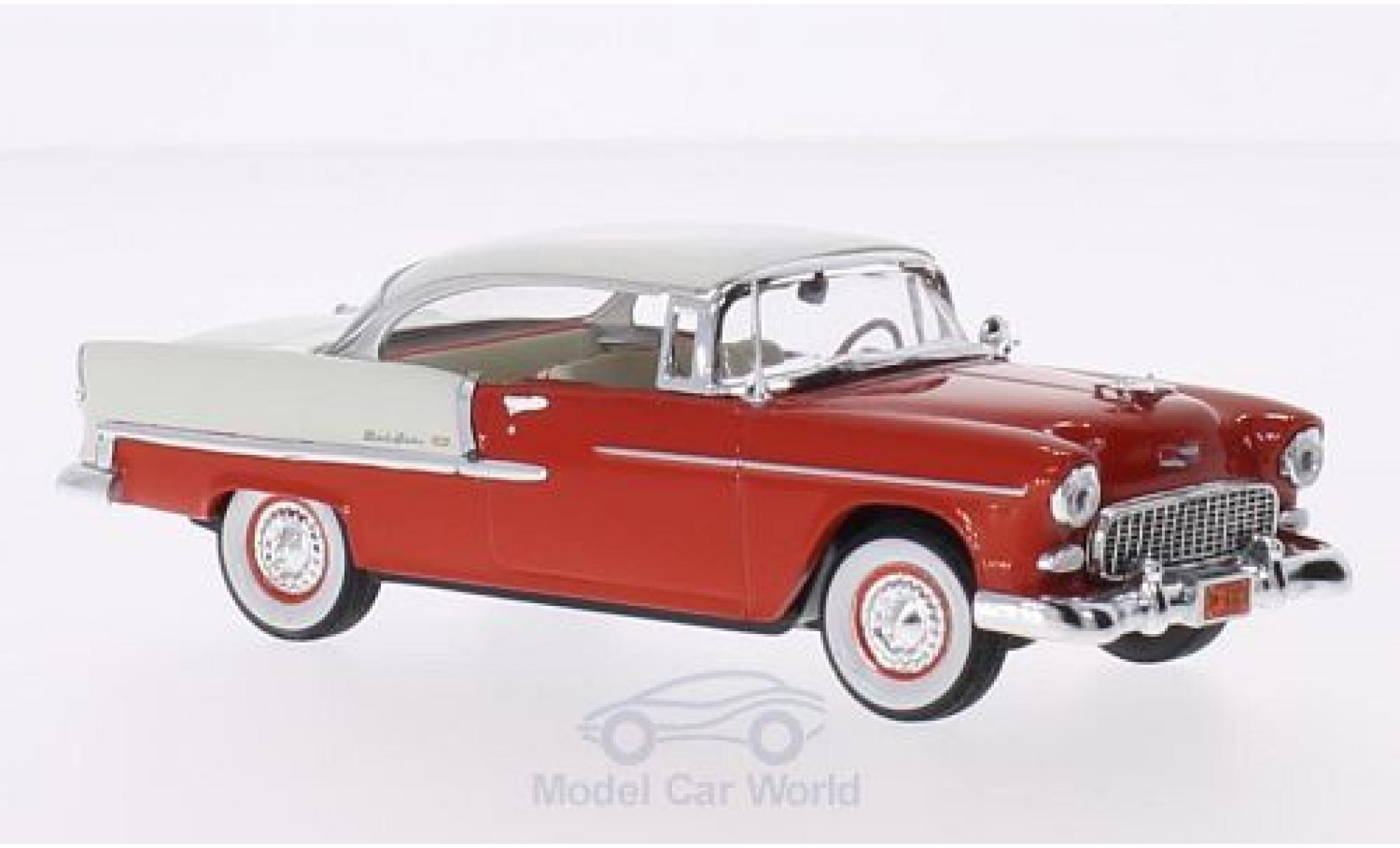 Chevrolet Bel Air 1/43 Vitesse Hardtop rood/beige 1955 modelauto