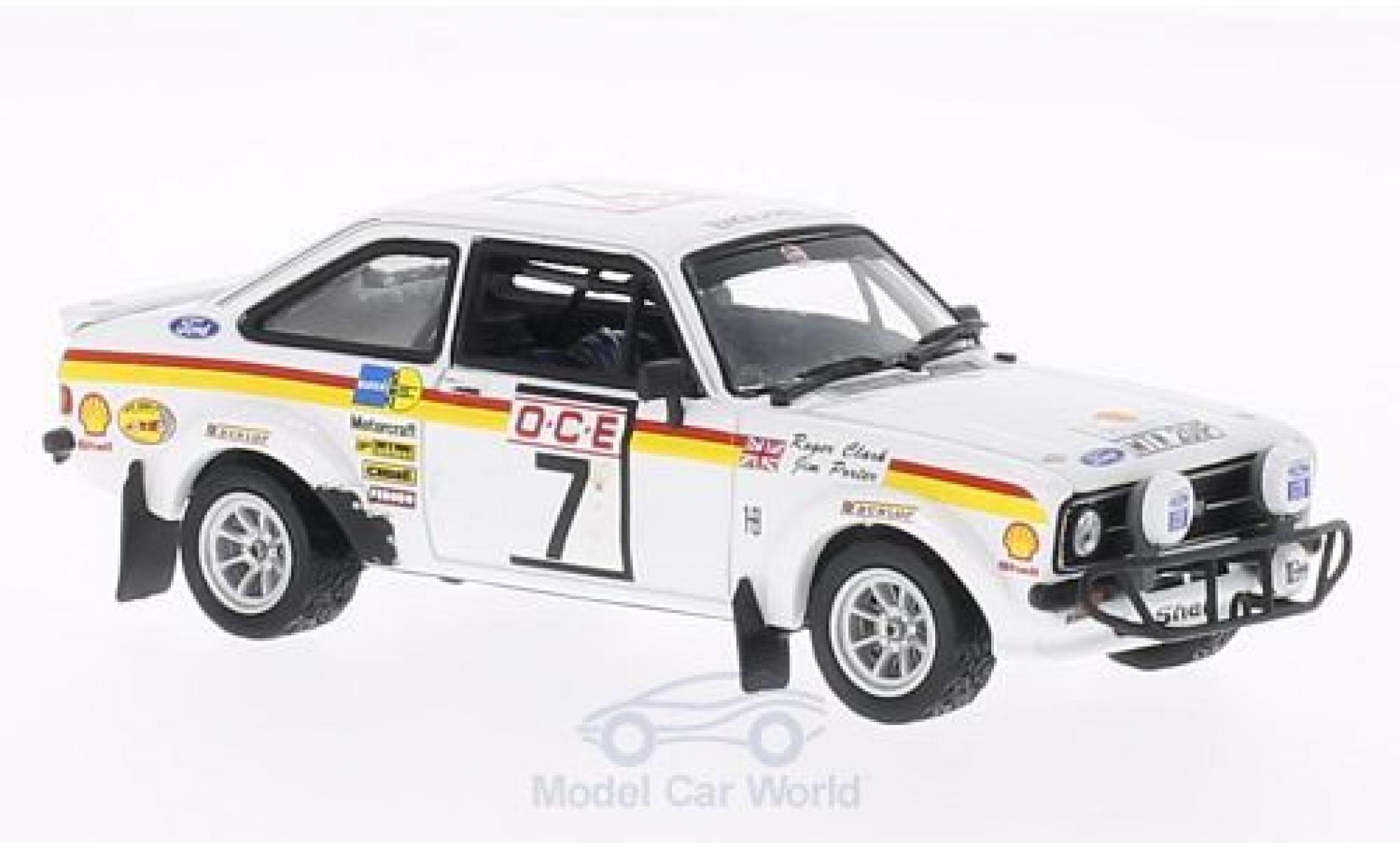 Ford Escort MKI 1/43 Vitesse MKII RS1800 No.7 GP Marokko 1976 R.Clark/J.Porter modelauto
