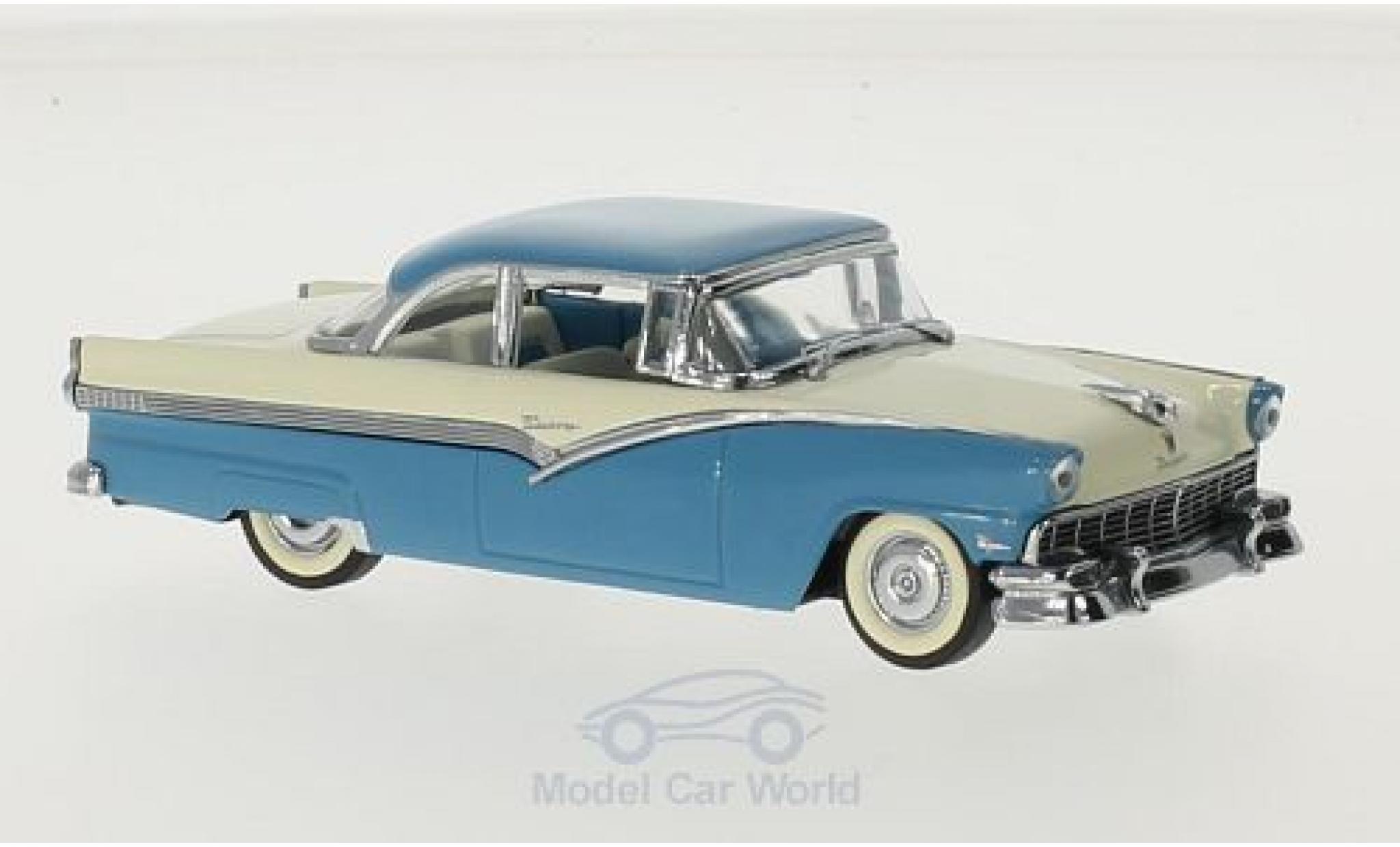 Ford Fairlane 1956 1/43 Vitesse HardTop blauw/wit 1956 modelauto