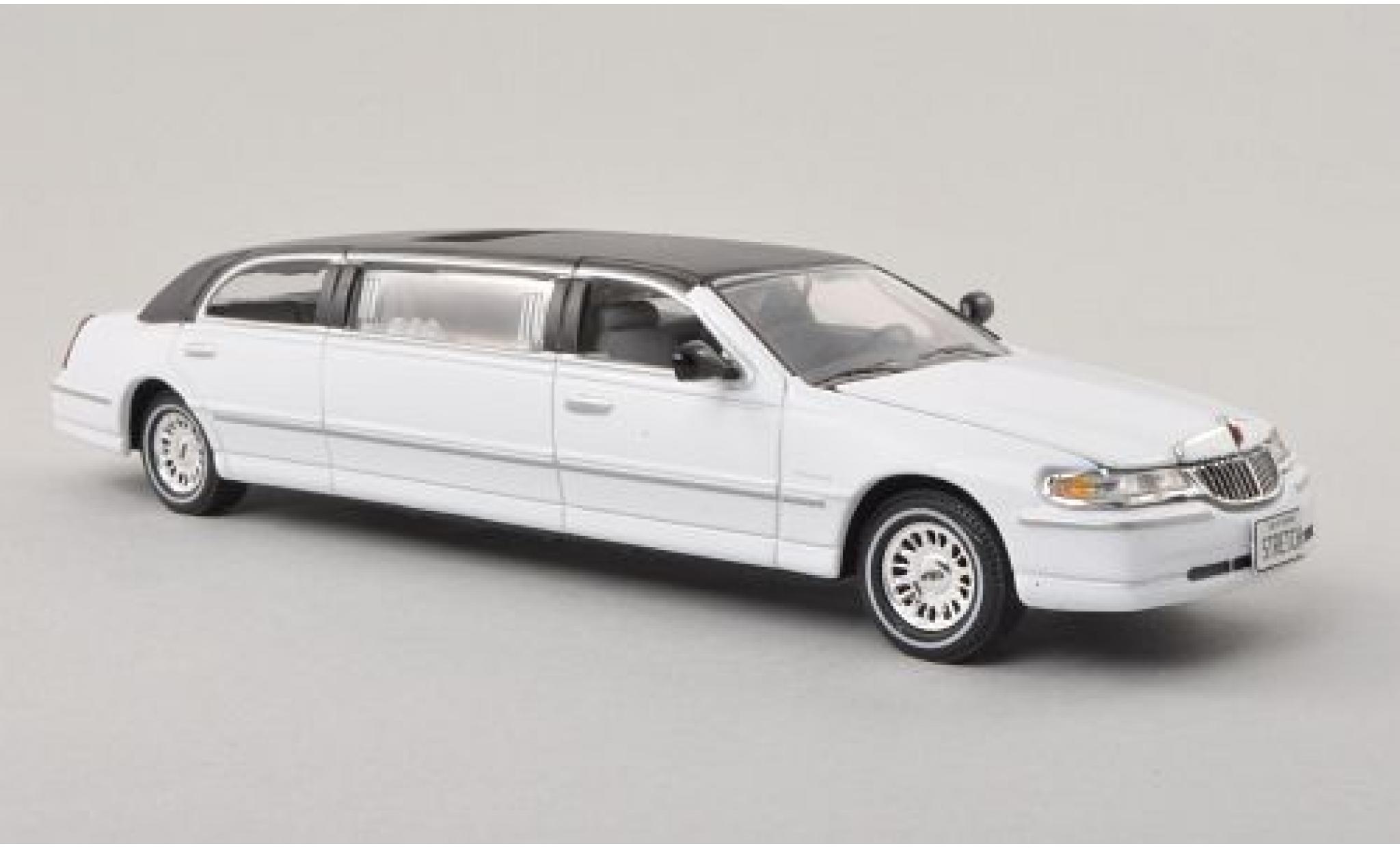 Lincoln Town Car 1/43 Vitesse wit/zwart 2000 modelauto