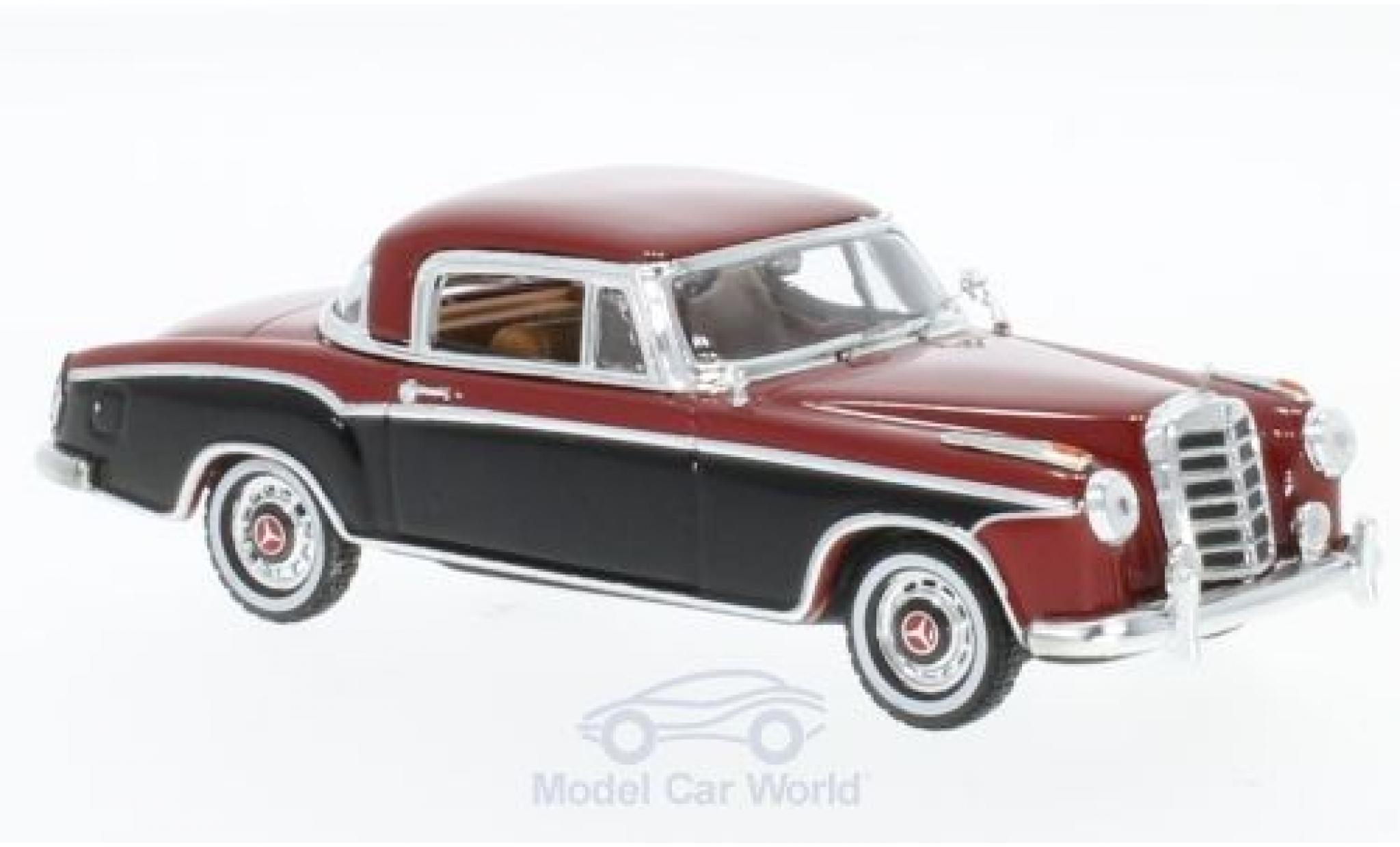 Mercedes 220 SE 1/43 Vitesse SE Coupe rood/zwart 1958 modelauto