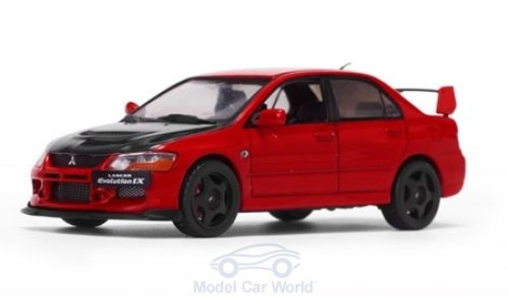Mitsubishi Lancer Evolution IX 1/43 Vitesse Evolution IX rood/zwart modelauto