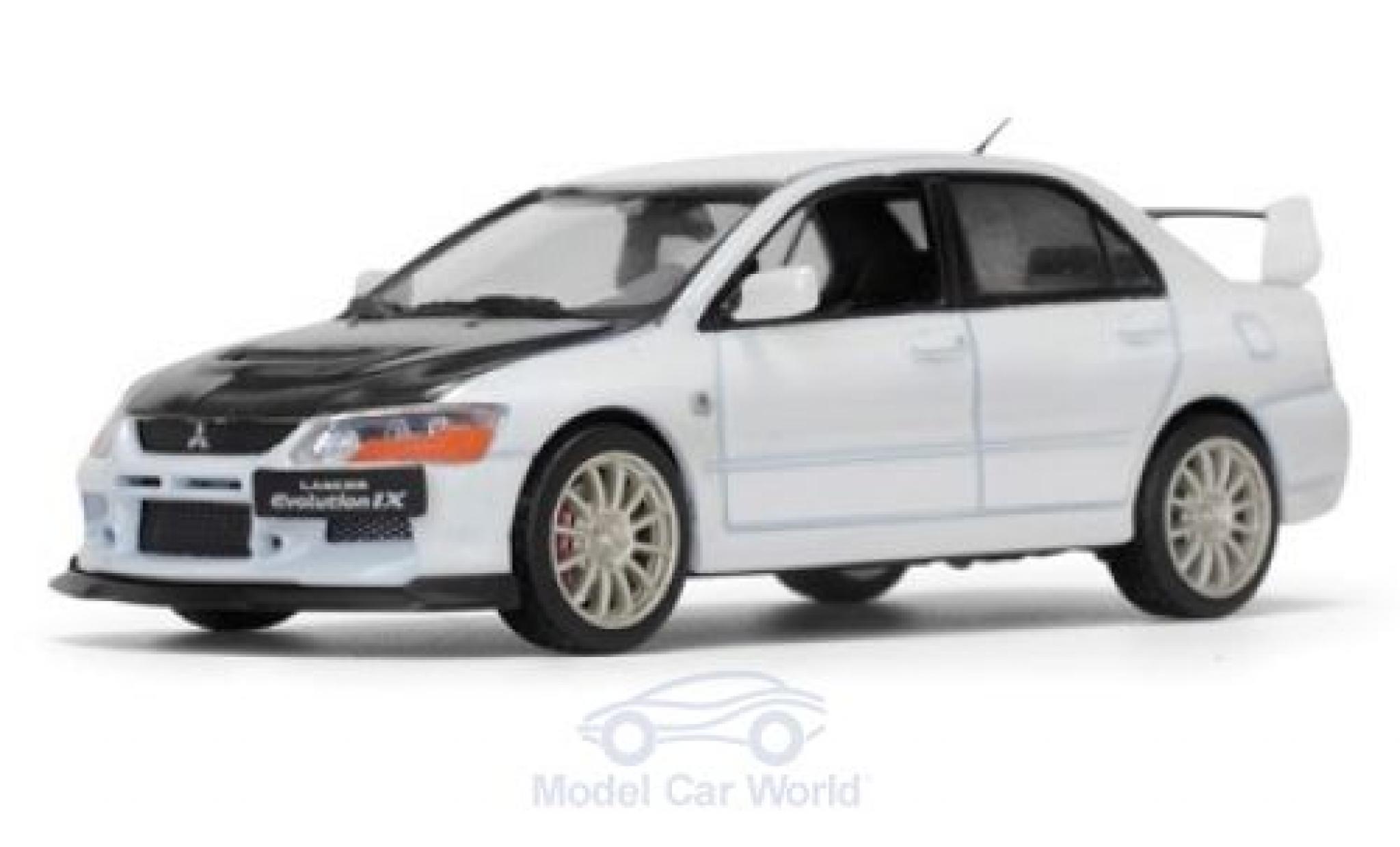 Mitsubishi Lancer Evolution IX 1/43 Vitesse Evolution IX wit/zwart modelauto