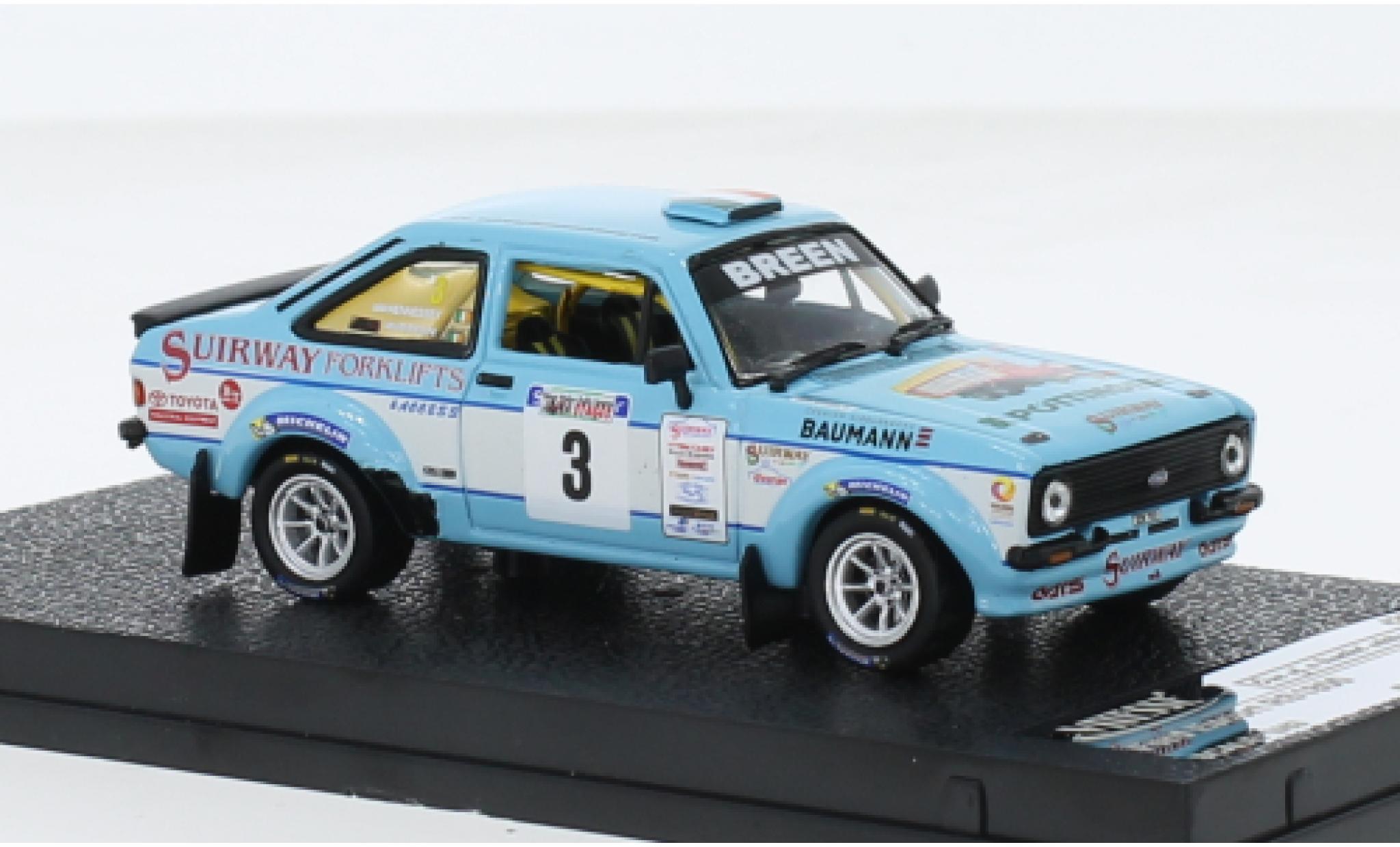 Ford Escort 1/43 Vitesse MKII RS 1800 No.3 West Wales Rally 2015 modelauto
