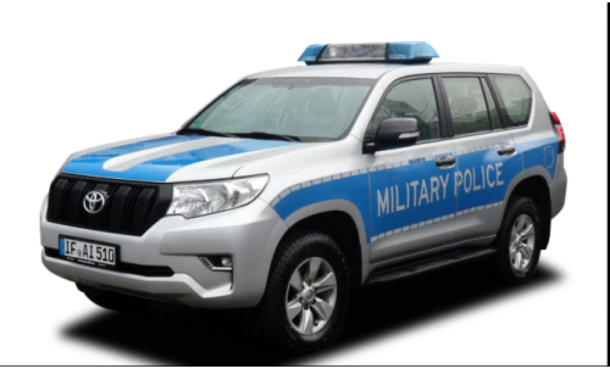 Toyota Land Cruiser 1/43 Vitesse Prado Milit&auml;rpolizei 2018 modelauto