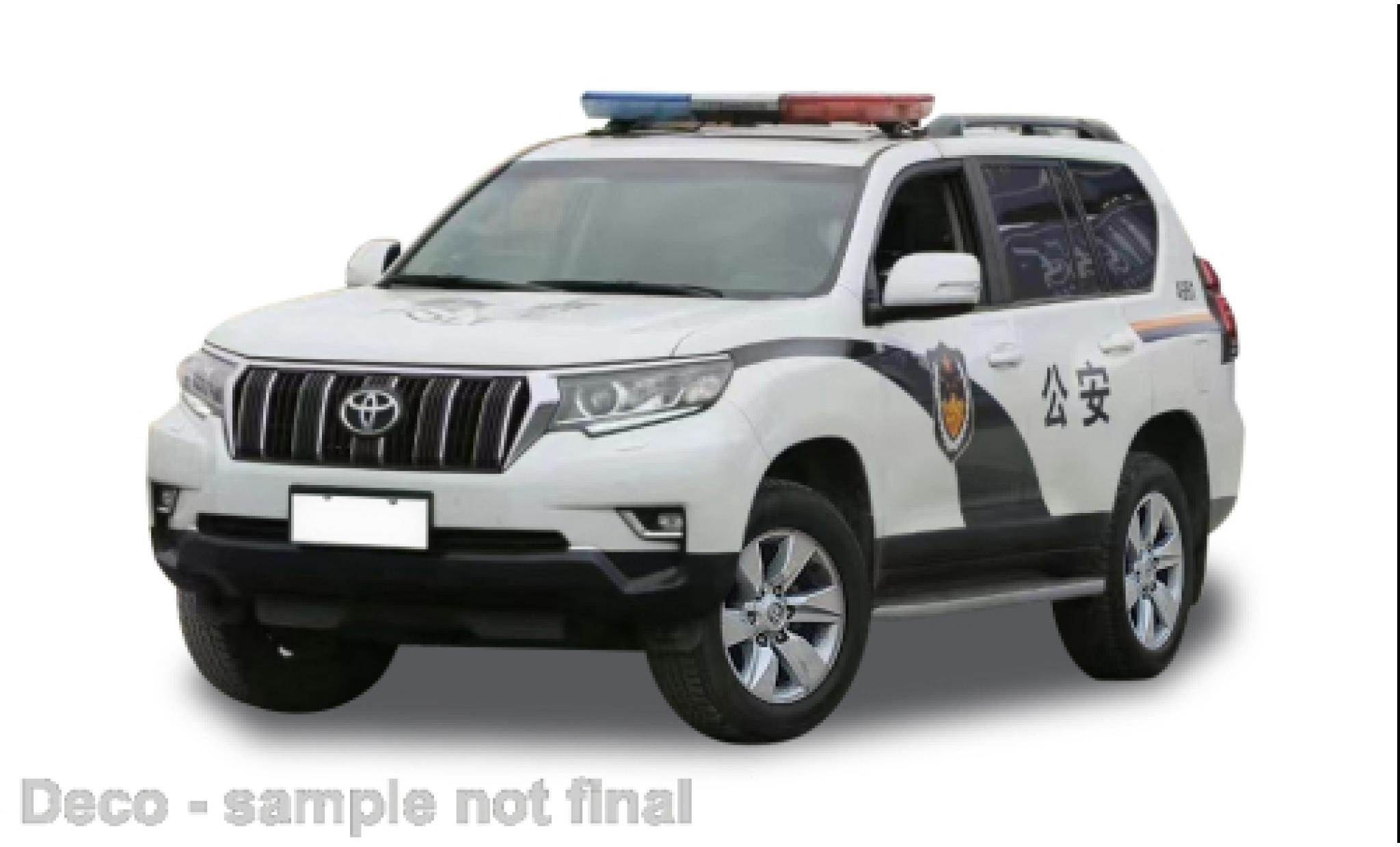 Toyota Land Cruiser 1/43 Vitesse Prado RHD Guangzhou Politie 2018 modelauto