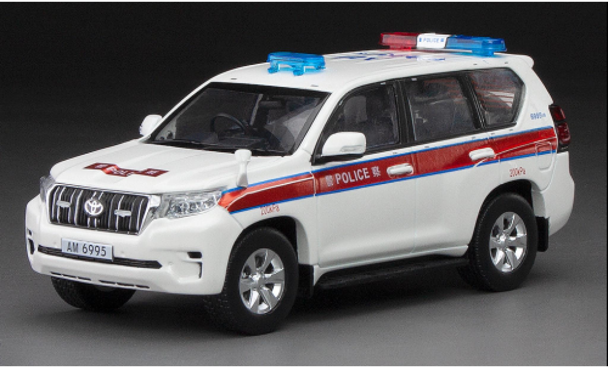 Toyota Land Cruiser 1/43 Vitesse Prado RHD Hong Kong Politie 2018 modelauto