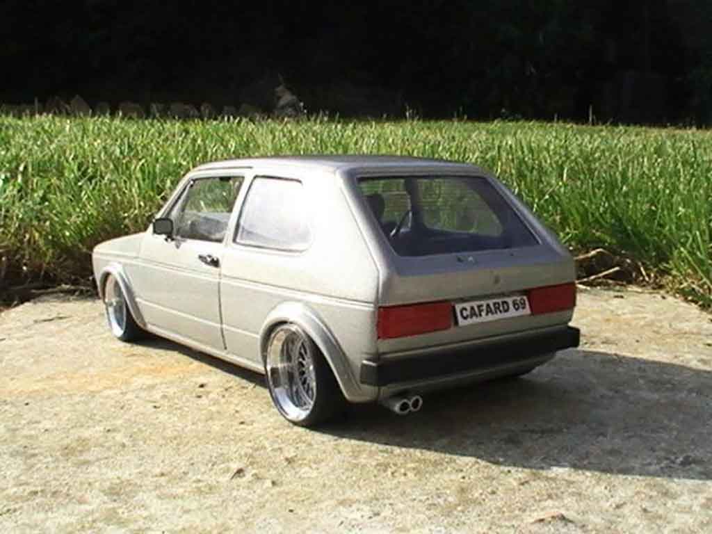 Volkswagen Golf GTI swap vr6 grijs audi jantes a deport 1/18 Solido