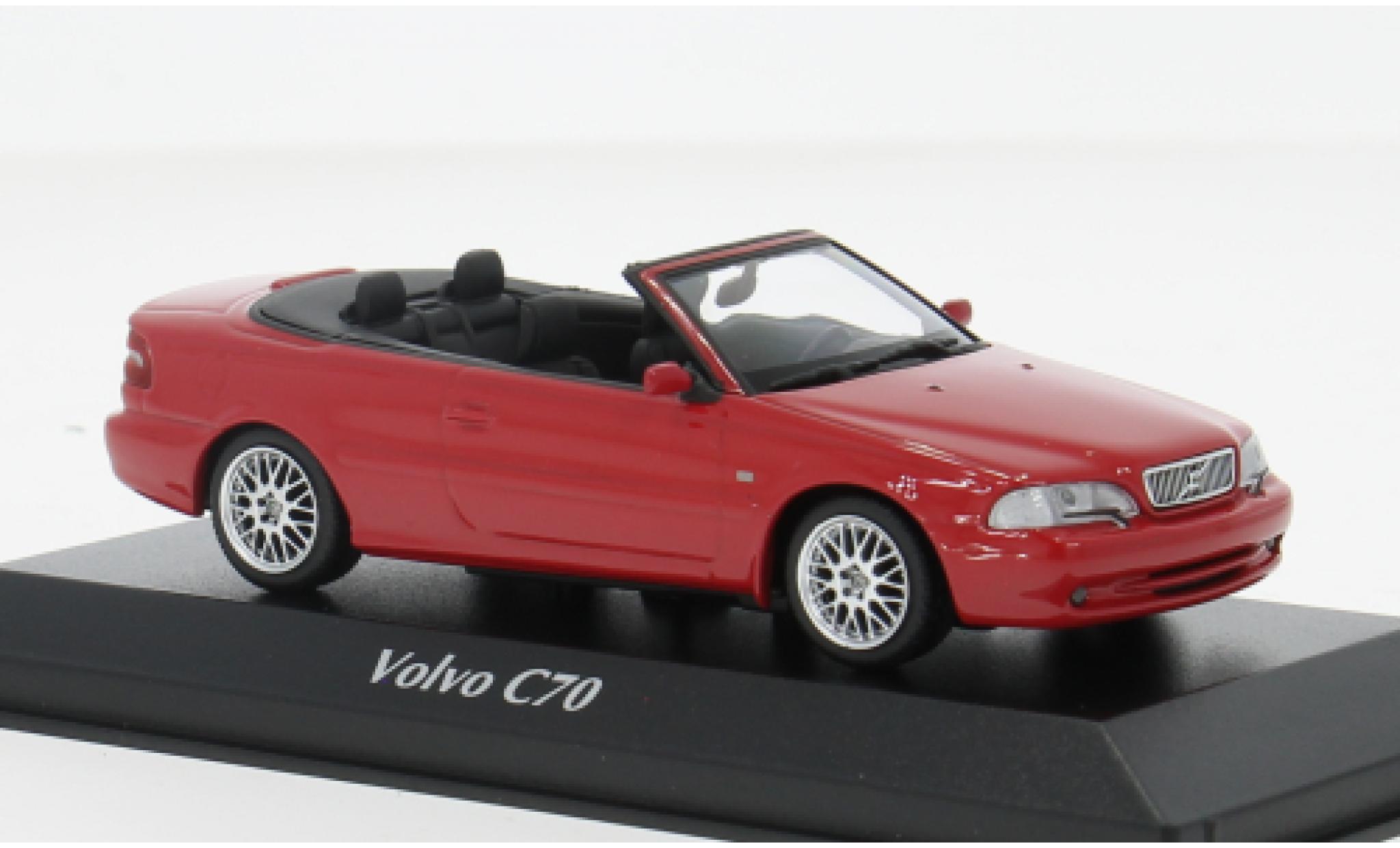 Volvo C70 1/43 Maxichamps Cabriolet rood 1:43 modelauto