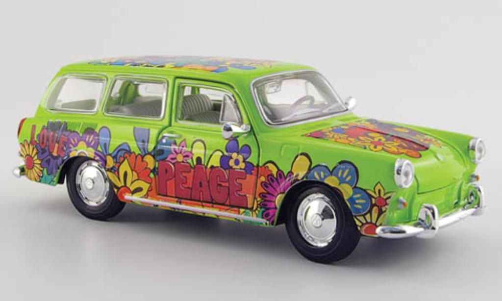 Volkswagen 1600 1/24 Maisto Variant grun mit Dekor modelauto