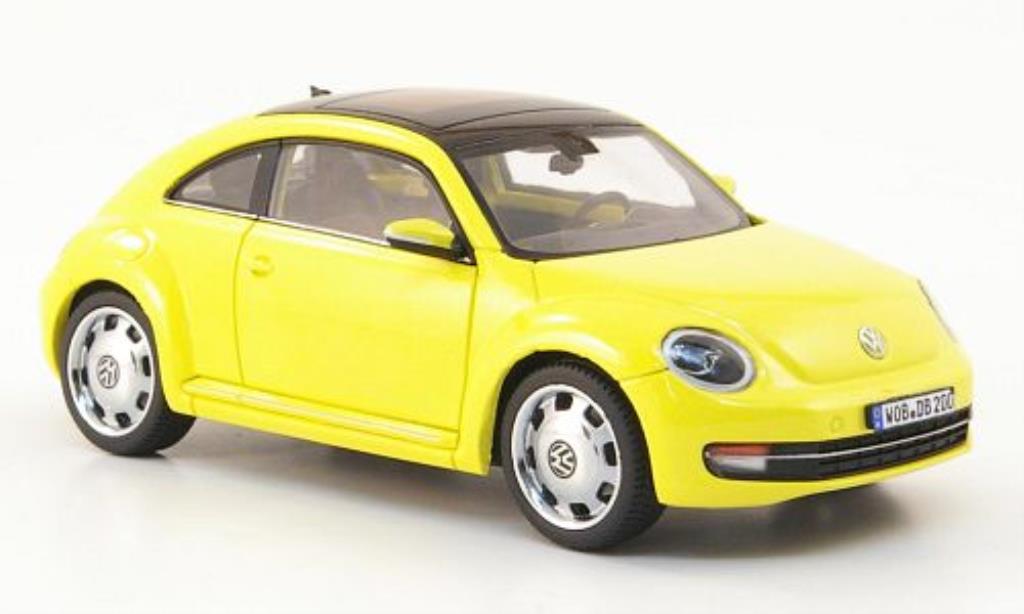 Volkswagen Beetle 1/43 Schuco geel 2011 modelauto