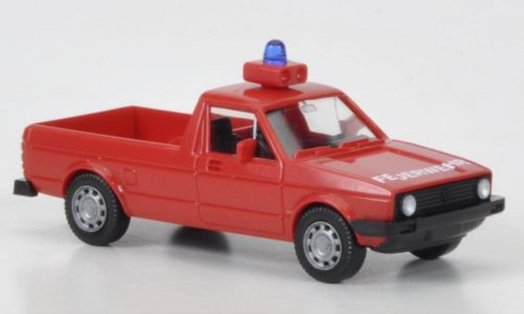 Volkswagen Caddy 1/87 Wiking I Brandweer mit Tragkraftspritze modelauto