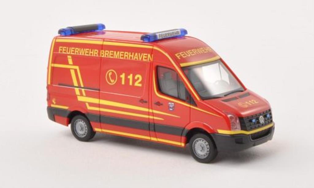 Volkswagen Crafter 1/87 Herpa HD Brandweer Bremerhaven modelauto
