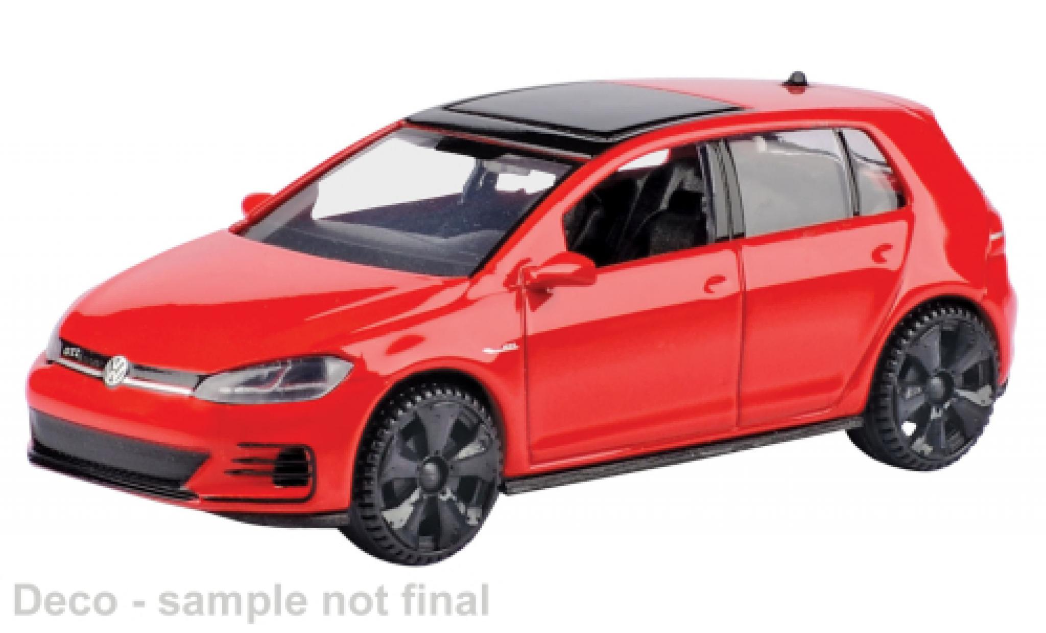 Volkswagen Golf 1/43 Motormax A7 GTi rood/zwart 2017 1:43 modelauto