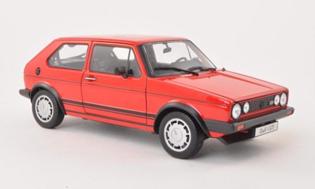 Volkswagen Golf I 1/18 Welly I GTI rood 1982 modelauto