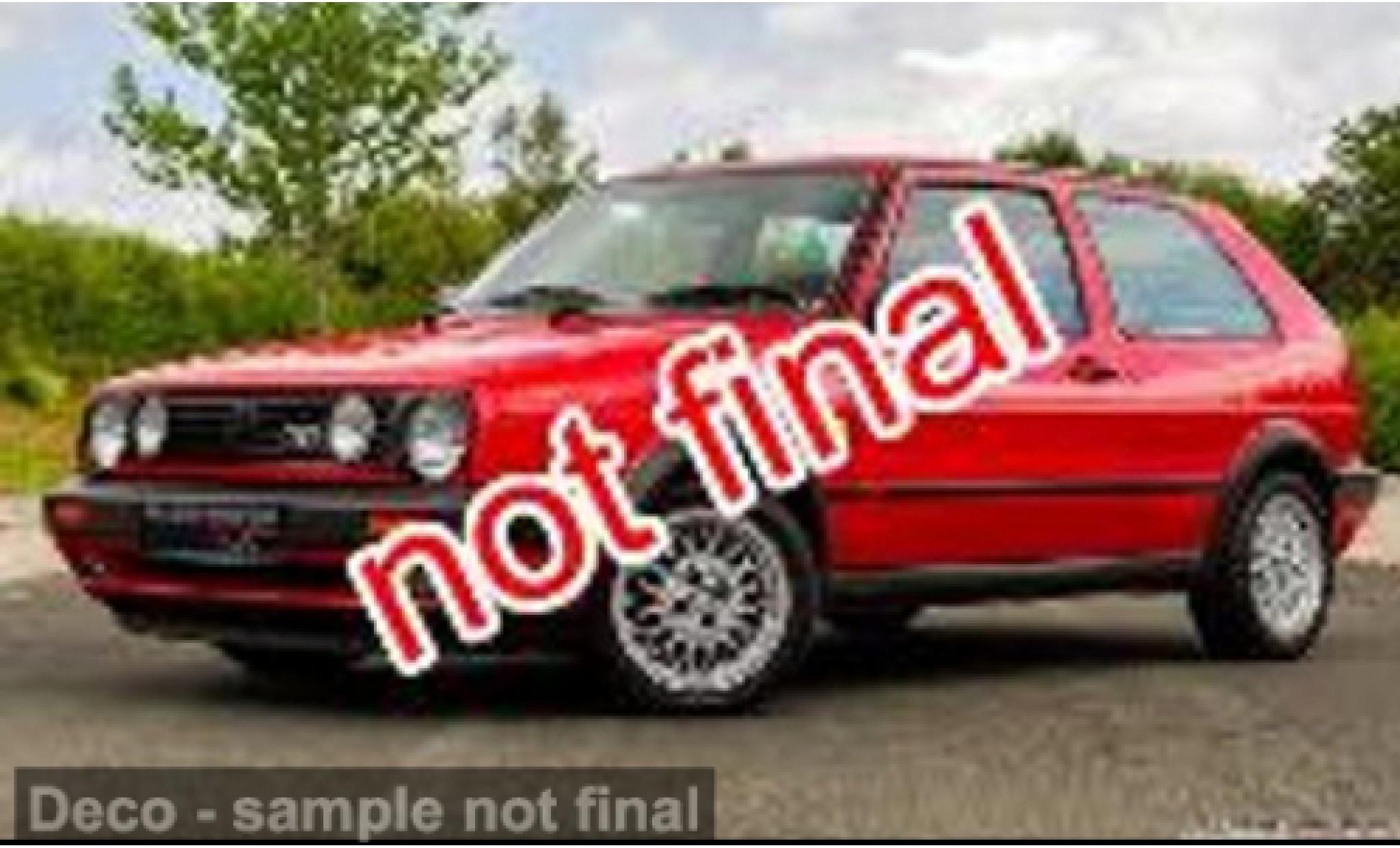 Volkswagen Golf 1/18 Solido II GTI rood 1984 1:18 modelauto
