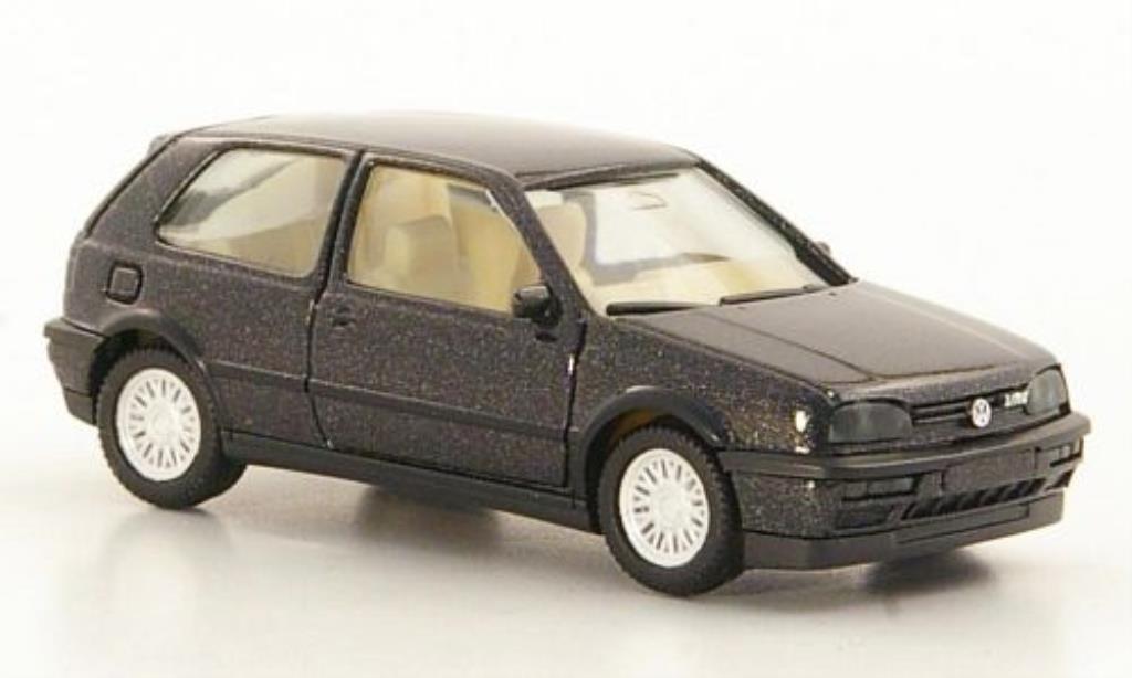 Volkswagen Golf III 1/87 Herpa III VR6 zwart 2-Turer modelauto