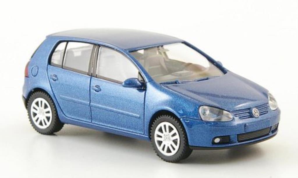 Volkswagen Golf V 1/87 Wiking V blauw 5-Turer 2003 modelauto
