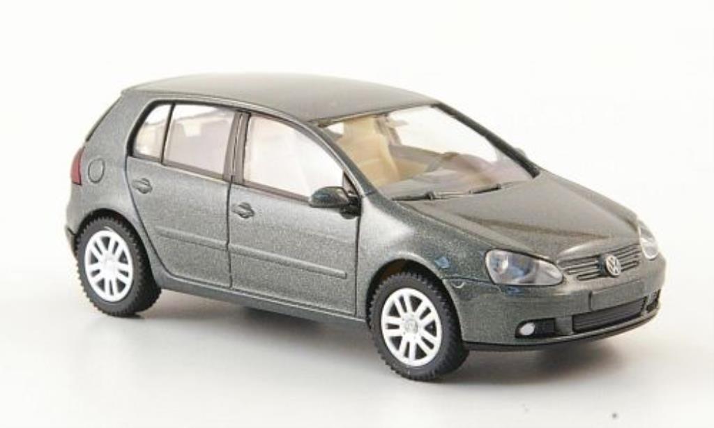 Volkswagen Golf V 1/87 Wiking V grijs-grun 5-Turer 2003 modelauto