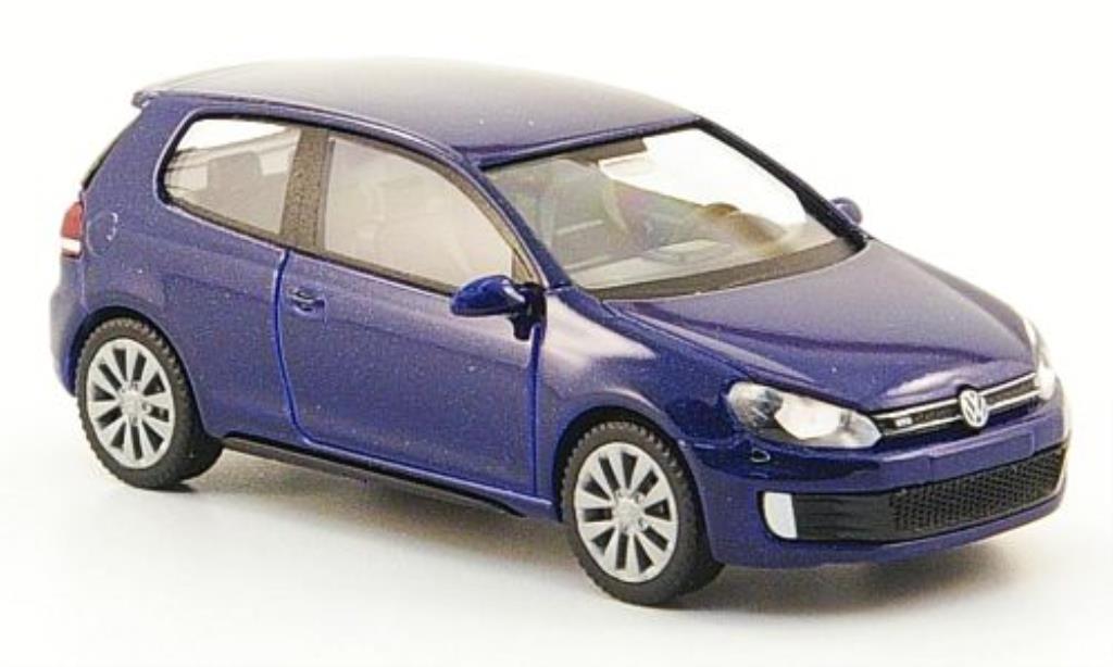 Volkswagen Golf VI 1/87 Wiking VI GTD blauw modelauto