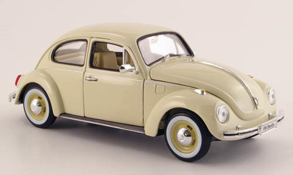 Volkswagen Kafer 1/24 Welly beige mit witwandreifen 1972 modelauto