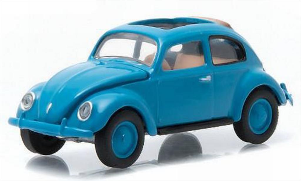 Volkswagen Kafer 1/64 Greenlight blauw 1946 modelauto