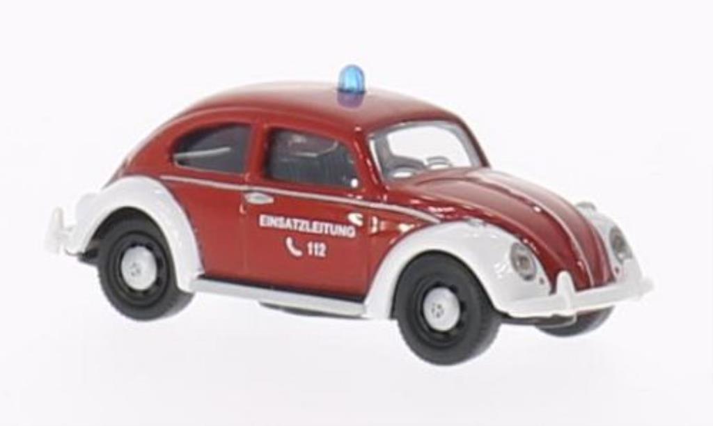 Volkswagen Kafer 1/87 Schuco Brandweer - Einsatzleitung modelauto