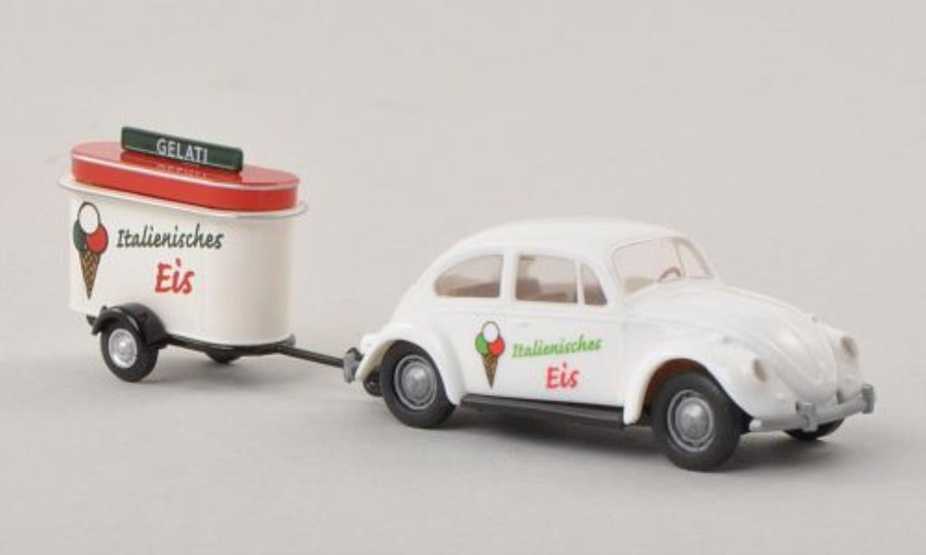 Volkswagen Kafer 1/87 Brekina Gelati - Italienisches Eis mit Verkaufsanhanger modelauto