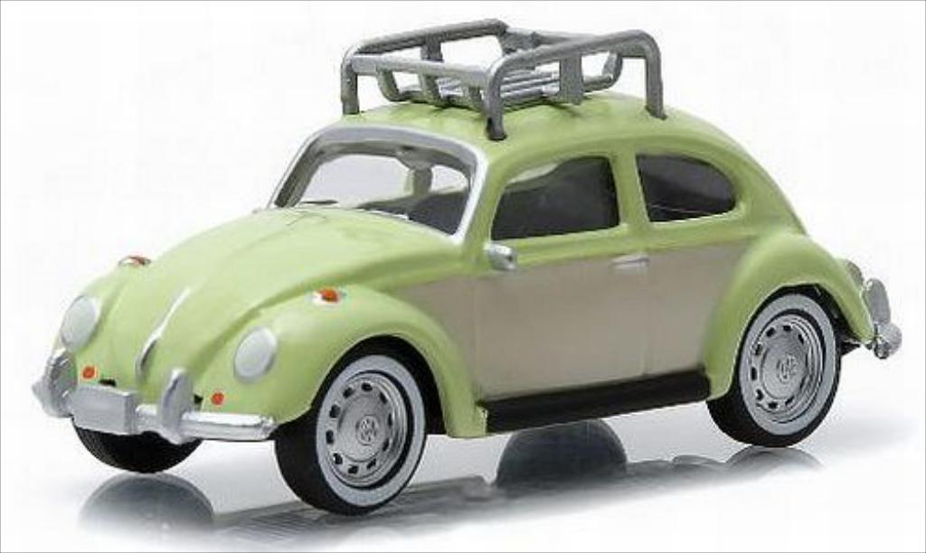 Volkswagen Kafer 1/64 Greenlight grun/beige modelauto