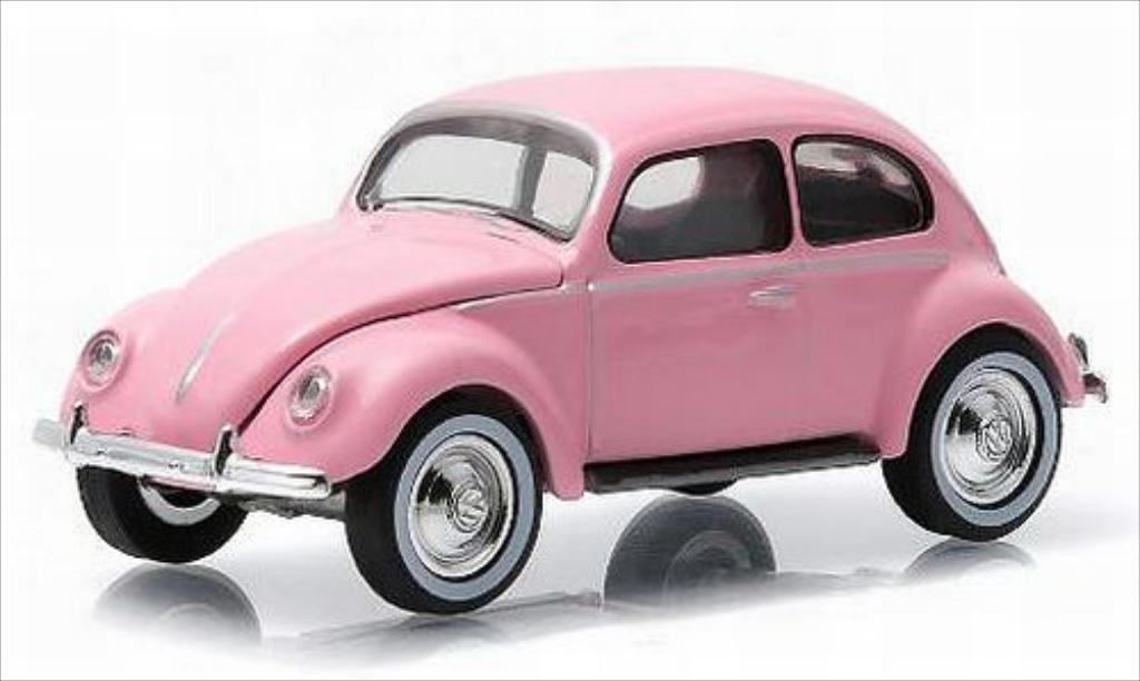 Volkswagen Kafer 1/64 Greenlight roze 1949 modelauto