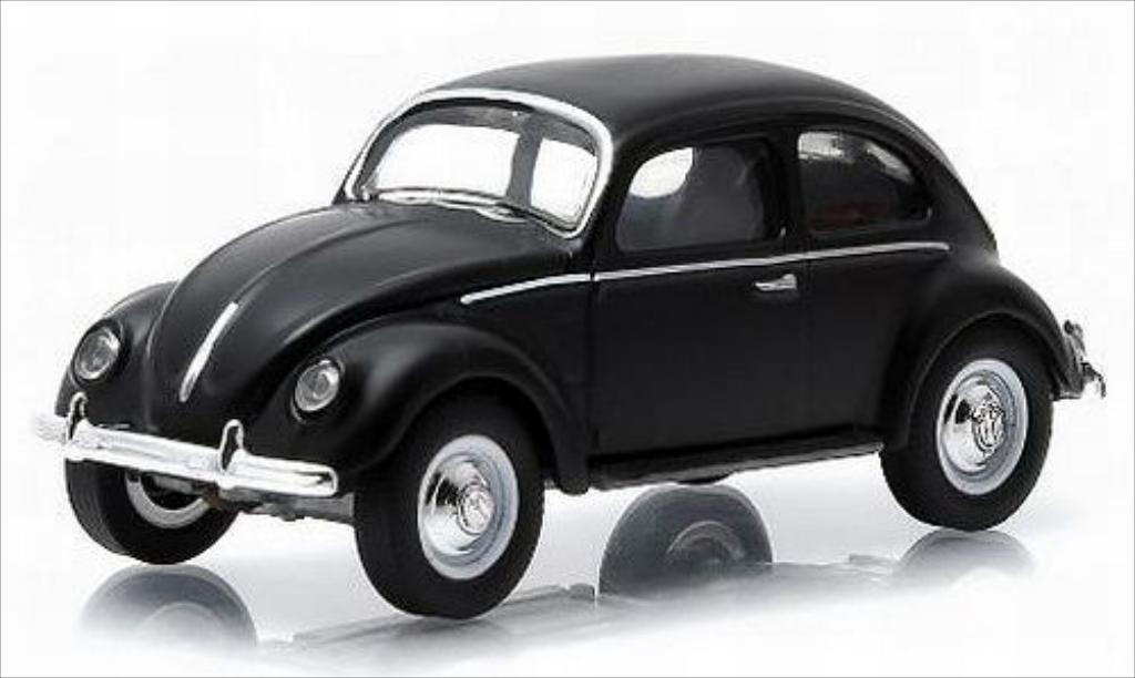 Volkswagen Kafer 1/64 Greenlight matt-zwart 1952 modelauto