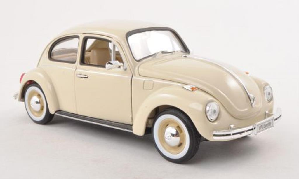 Volkswagen Kafer 1/24 Welly mit witwandreifen beige modelauto