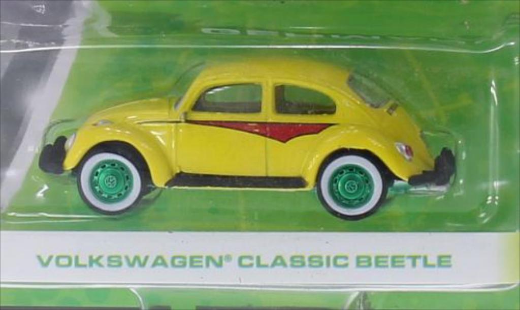 Volkswagen Kafer 1/64 Greenlight Special Version geel modelauto