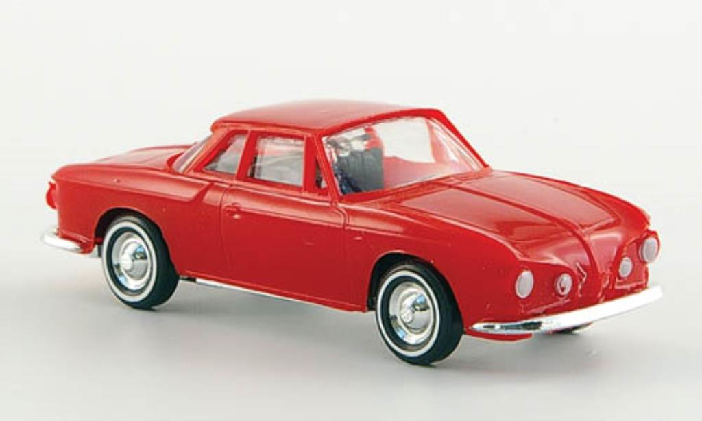 Volkswagen Karmann 1/87 Busch Ghia 1600 Coupe rood modelauto