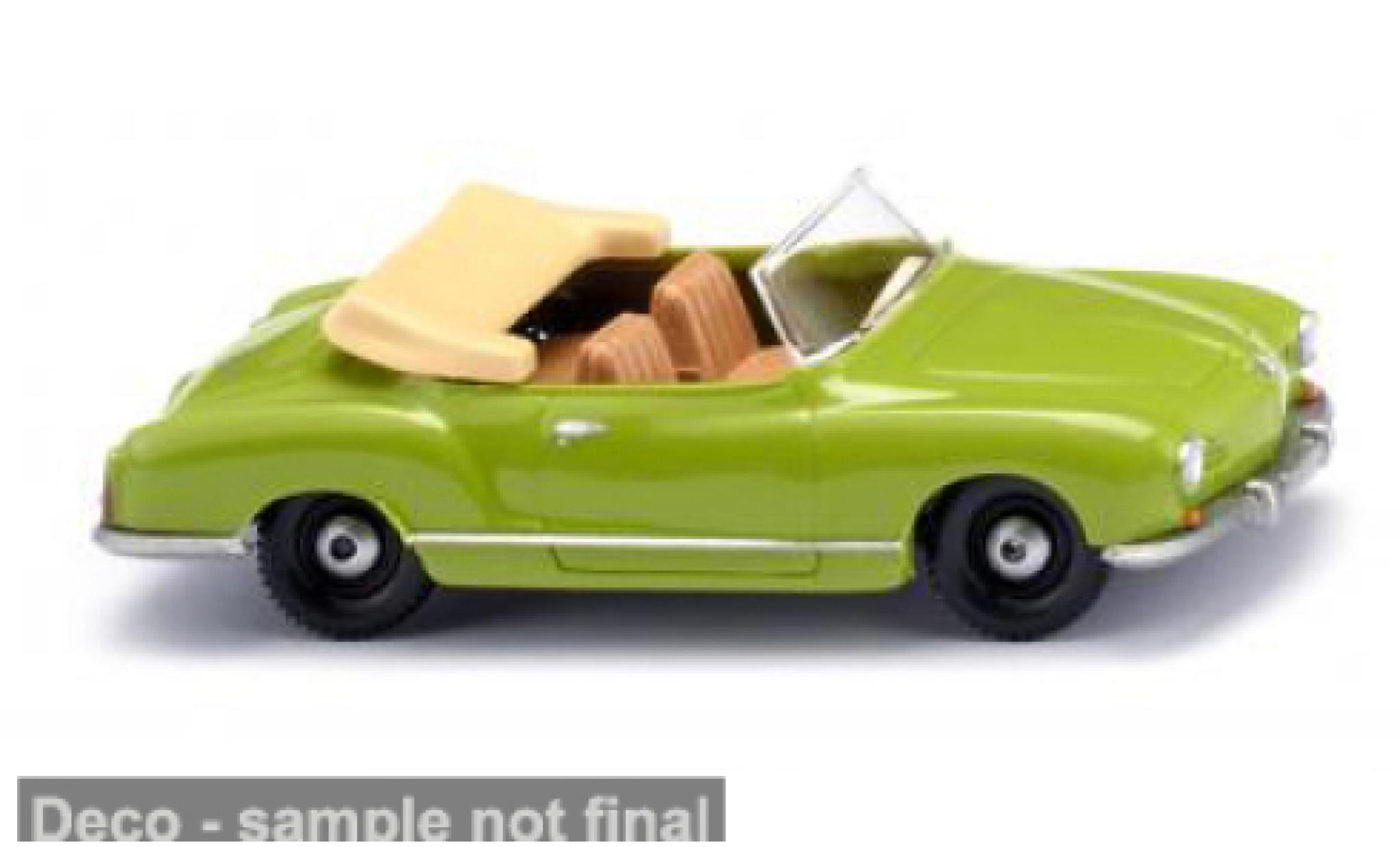 Volkswagen Karmann 1/87 Wiking Ghia Cabriolet groen/beige 1957 1:87 modelauto