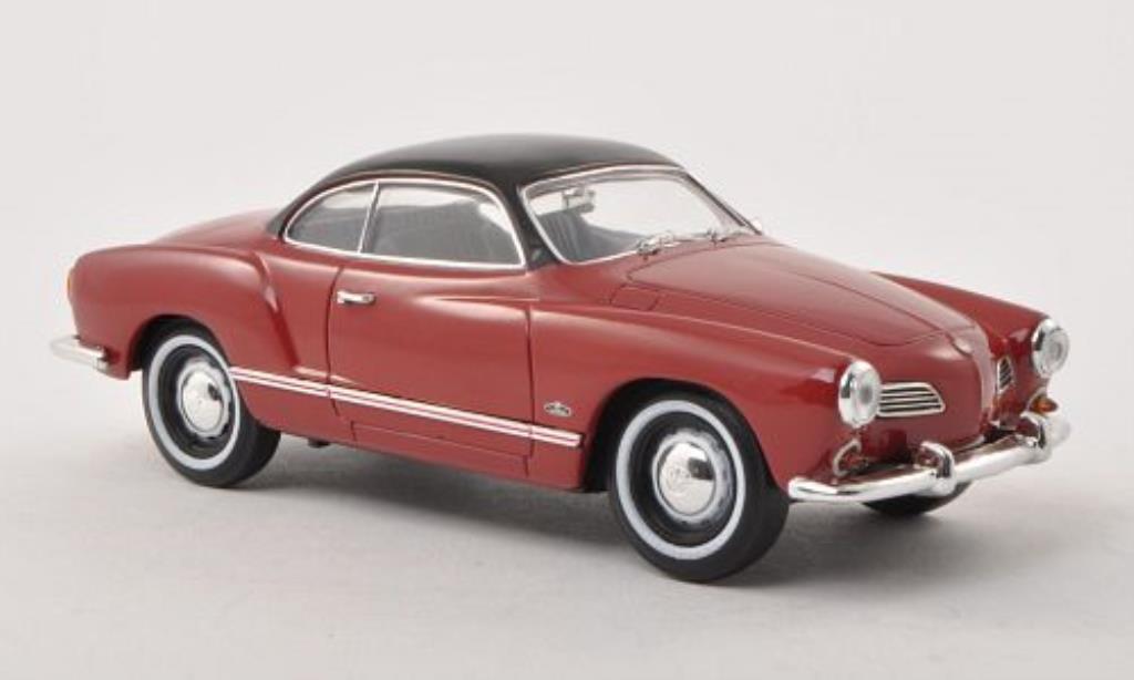 Volkswagen Karmann 1/32 Schuco Ghia (Typ 14) rood/zwart modelauto