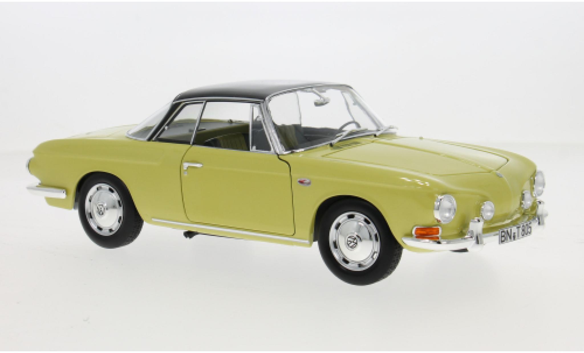 Volkswagen Karmann 1/18 Norev Ghia Typ 34 geel/zwart 1961 1:18 modelauto