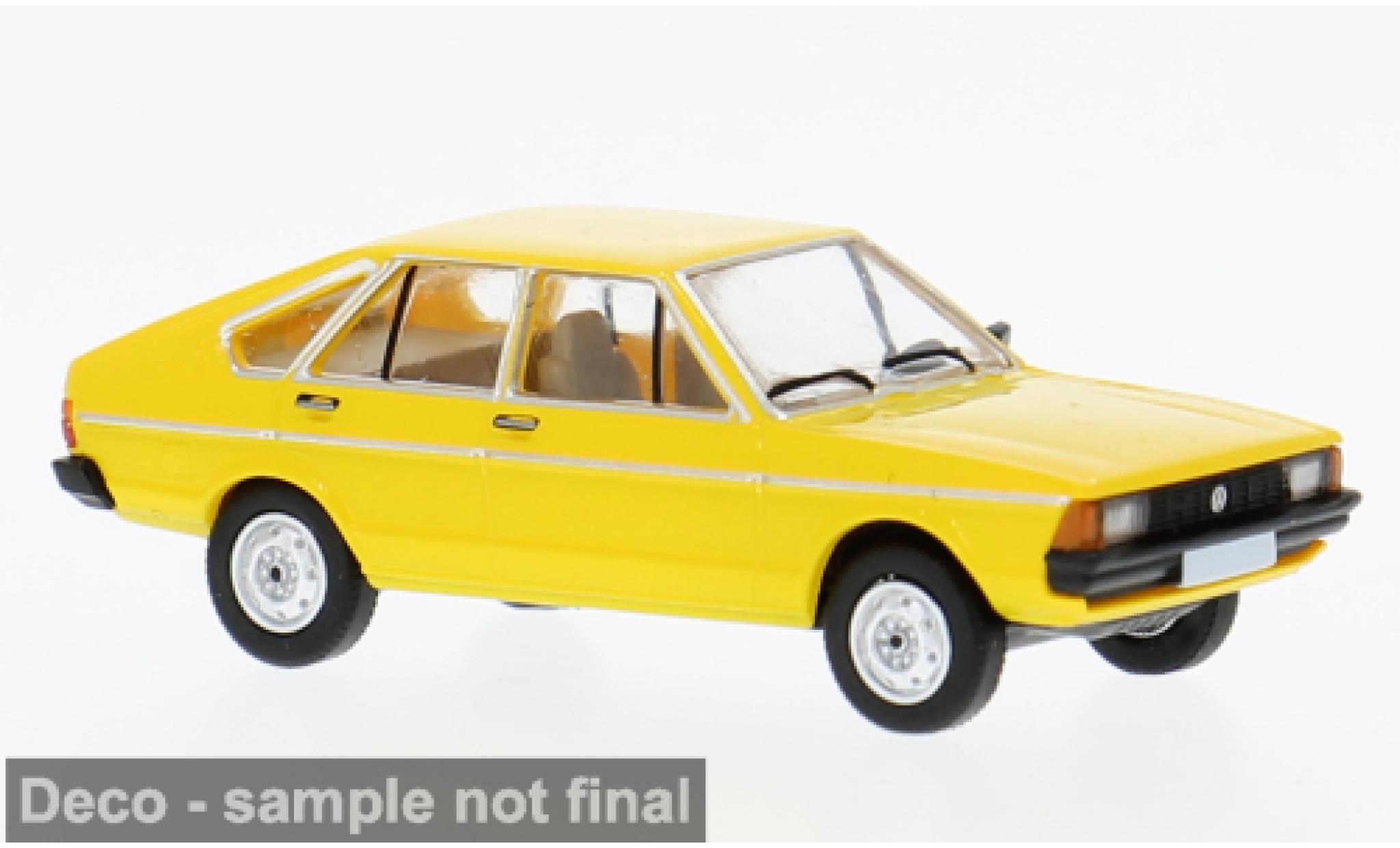 Volkswagen Passat 1/87 PCX87 B1 geel 1977 1:87 modelauto
