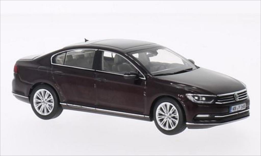 Volkswagen Passat 1/43 Herpa Sedan metallic rood 2014 modelauto
