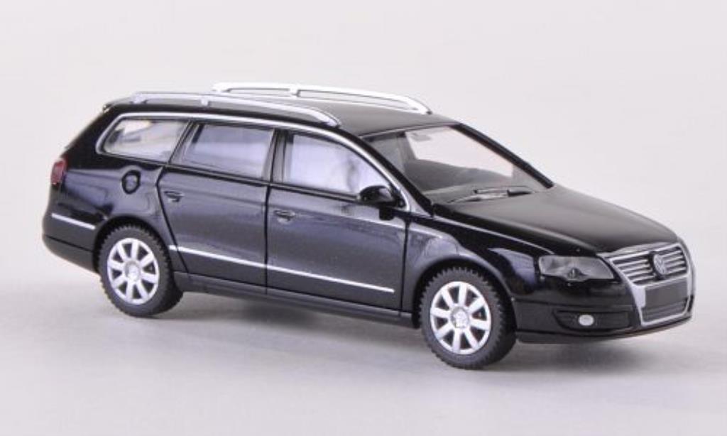 Volkswagen Passat 1/87 Wiking Variant (B6) zwart 2005 modelauto