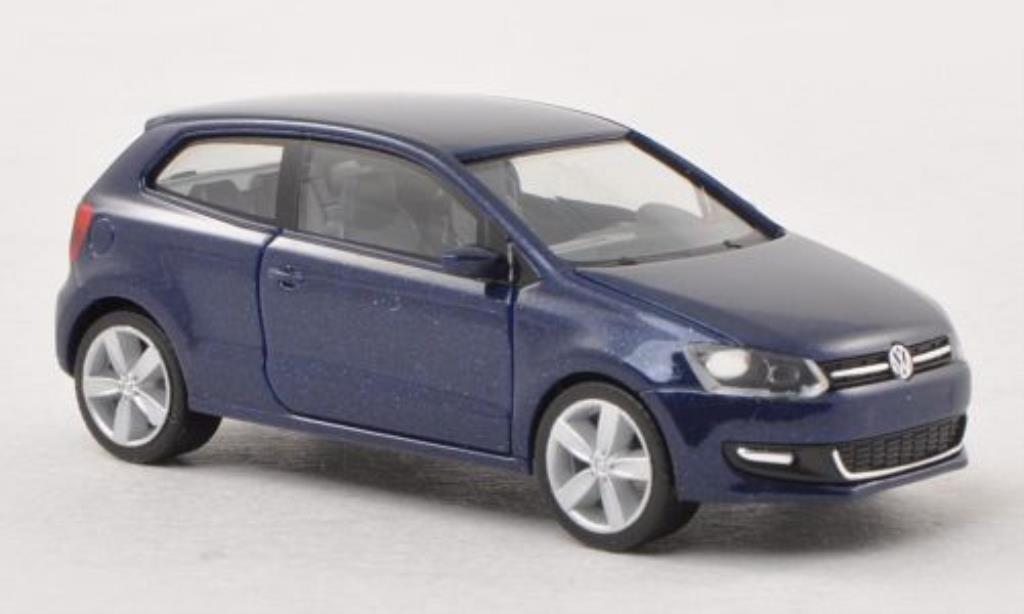 Volkswagen Polo 1/87 Herpa blauw 3-Turer modelauto