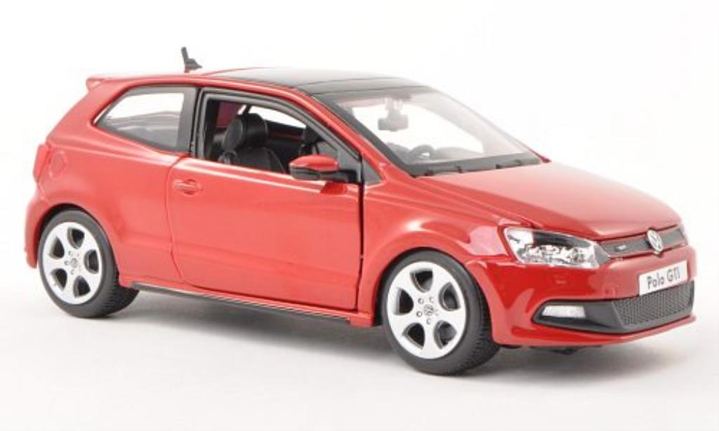 Volkswagen Polo 1/24 Burago V GTI rood modelauto
