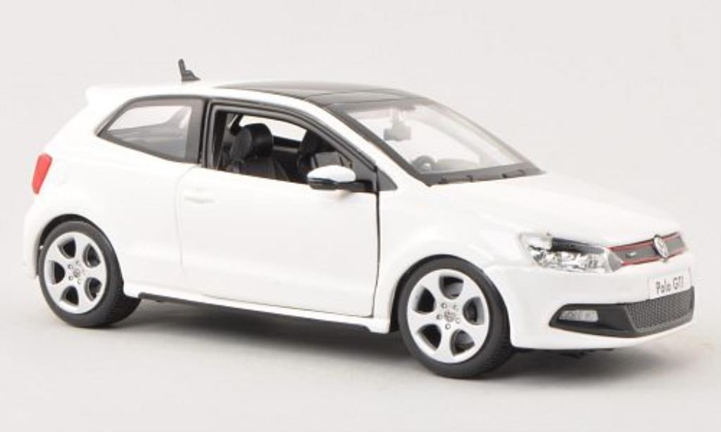 Volkswagen Polo 1/24 Burago V GTI wit modelauto